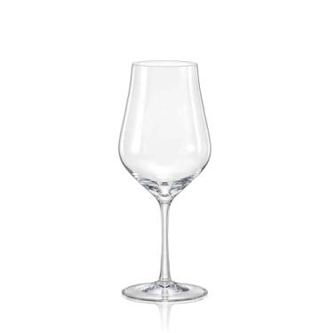 Imagem de Crystalex Conjunto de 6 taças de vinho, conjunto de taças de vinho tinto e branco, cristal boêmio sem chumbo (Tulipa-350ml)