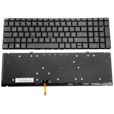 Imagem de Teclado americano com substituição retroiluminada para HP Spectre X360 15-DF 15-DF0000 15-DF0013dx