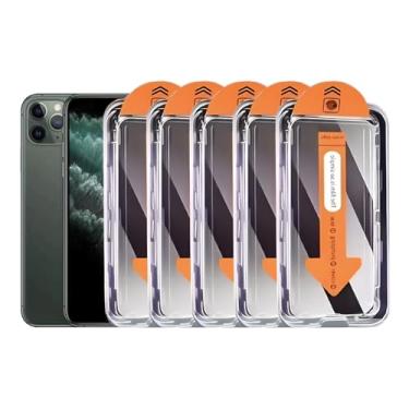 Imagem de Pacote com 5 protetores de tela de privacidade fosco para iPhone X/iPhone XS/iPhone 11 Pro, filtro de tela antirreflexo, sem bolhas, transparente de alta definição, fácil instalação