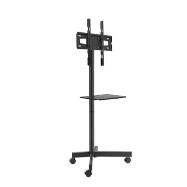 Imagem de Suporte De TV Notebook Pedestal Com Ajuste De Chão Vertical Com Polia Móvel Camada Dupla 23" a 60" 45KG