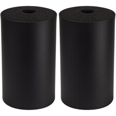 Imagem de Par de rolo de poliuretano/espuma adequado para barra, extensão de perna, banco de peso e peças de reposição de deck PEC