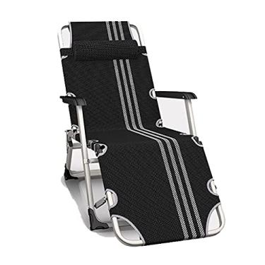 Imagem de LMJYU Espreguiçadeira portátil 2 em 1 extra ampla, cadeira de gravidade zero, reclinável de praia, encosto de cabeça destacável, poltrona reclinável para piscina/exterior, suporta 400 kg