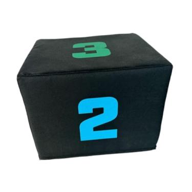 Imagem de Generic Caixa de Salto Pliométrico 3 em 1 Antiderrapante para Agilidade, Ideal para Academia em Casa, Agachamentos, Afundos e Pular Corda.
