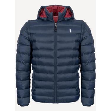 Imagem de Jaqueta Aleatory Puffer Capuz Removível Marinho-Masculino