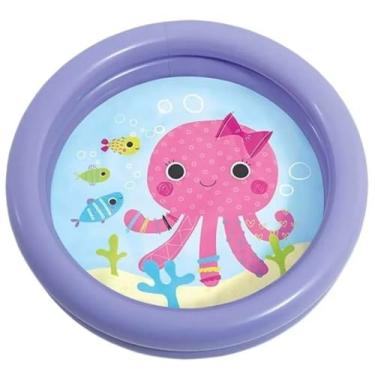 Imagem de Piscina Inflável Infantil, Para Bebês, 30 Litros, em PVC, para Praia e Quintal, Azul (Roxo)