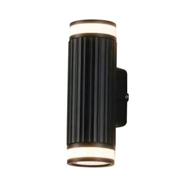 Imagem de CHICIRIS Luminária de Parede Externa Moderna, Arandela LED COB de 12 W Branco Quente 3000K à Prova D'água Alumínio, Com Iluminação Ascendente para Entrada de (2 tipos de luz COB)