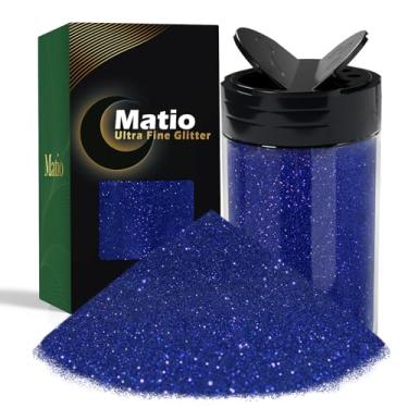 Imagem de Matio Pó de glitter ultrafino, 220 g de glitter azul clássico de resina artesanal, flocos de lantejoulas metálicas de 1/325.1 cm para glitter rosa, copo de resina epóxi, unha, geleca, pelos corporais