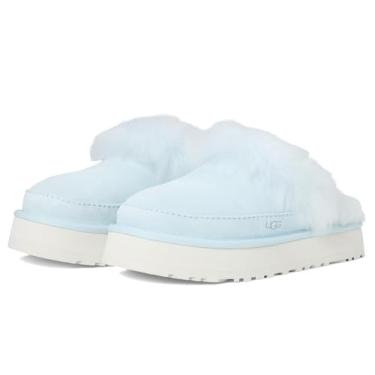 Imagem de UGG Chinelo feminino Disquette Chalet, azul recife, 42, Azul Reef, 40