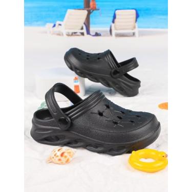 Imagem de Sapatos aquáticos clássicos para meninos e meninas, sandália Beah, Preto, 8.5-9 Toddler