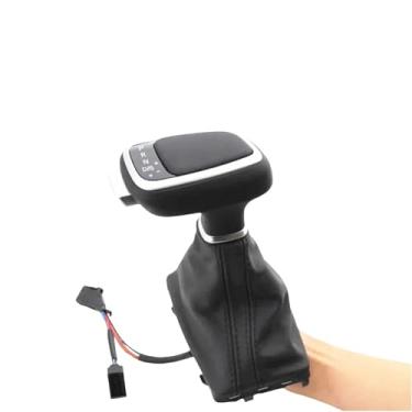 Imagem de SZMWL Alavanca de mudança de marchas de LED com bota de polaina adequada para Audi A6 C6 S6 RS6 (at) 2005-2011