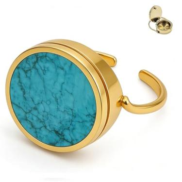 Imagem de DIOWUS Anel de batom feminino, protetor labial para dedo 2026 Novo anel de armazenamento multifuncional com design de armazenamento, como usar um acessório de armazenamento de medicamentos de