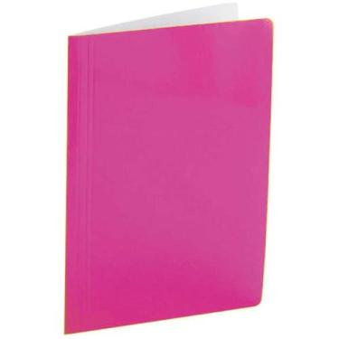 Imagem de Pasta Grampo Trilho Papel Oficio Rosa 20 Unidades - Polycart