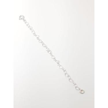 Imagem de Extensor Coração 5cm Com Fecho Prata Legitima 925 - Lojas La&Amp;Ny, 5