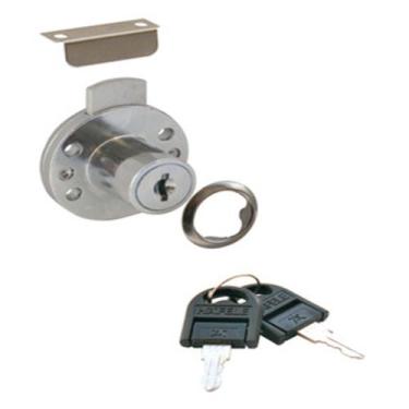 Imagem de Fechadura Redonda Gaveta D20 19X20MM Cromada Hafele