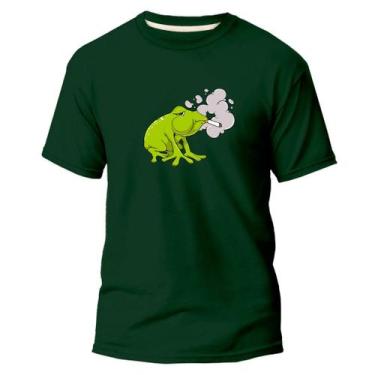 Imagem de Camiseta Basica Algodão Premium Estampa Digital Sapo - Pavesi, Verde, 