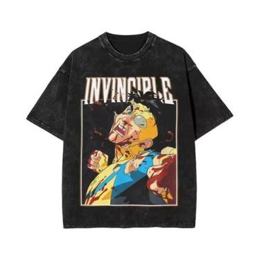 Imagem de Camiseta Masculina Retrô Invencível Com Estampa De Desenho Animado Lav