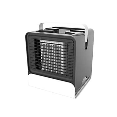Imagem de Resfriador de Ar Verão Ventilador Refrigeração com Água Recarregável via USB Portátil Mesa Baixo Ruído Condicionado Led