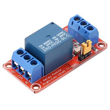 Imagem de Fesjoy Placa de Módulo de relé Optoacoplador 4 Canais, Gatilho Alto e Baixo, 5V / 12V / 24V, Tamanho Compacto, Design Interface Fácil, peso: 18g / 0,6 Onças, Carga Interface (24 V)