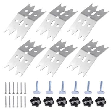 Imagem de Xadnitu 6 peças de cães de fixação de lajes, trenó de roteador para marcenaria, CNC, projeto de processamento de painel para achatar e proteger lajes de madeira
