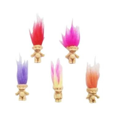 Imagem de Bonecos Mini Troll Coloridos, Figuras De Ação De Anime, Membros Da Fam