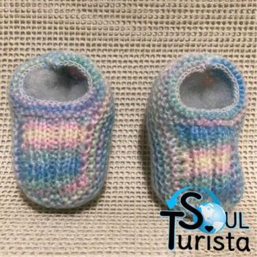 Imagem de Sapatinho de Bebê de Tricô Colorido - 0 a 3 meses - Soul Turista