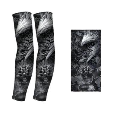 Imagem de Mangas De Proteção Solar Longas Para Verão, Sem Costura, Luvas Para At