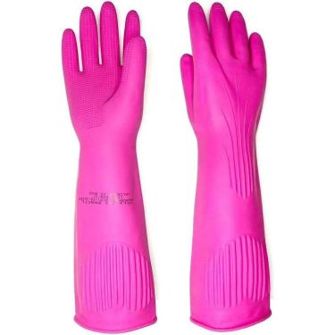 Imagem de Luva Látex Ranhurada Volkrosa: Aderência E Proteção Tot - 9G