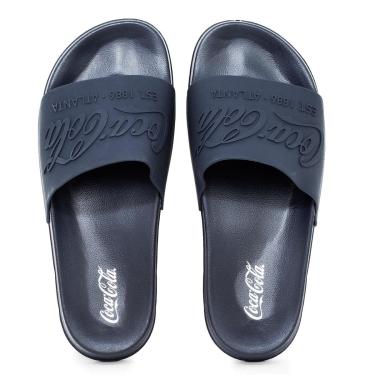 Imagem de Sandália Slide Masculina Coca Cola Groove Confortável Resistente Original 3919-Masculino