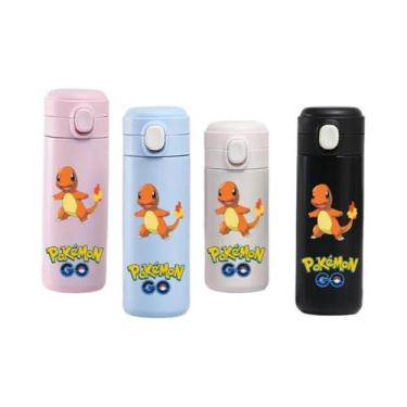 Imagem de Garrafa Térmica Infantil De Aço Inoxidável Grande Capacidade Pokémon P