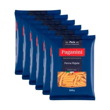 Imagem de Kit 6X: Macarrão Penne Rigate Paganini 500g