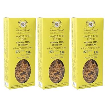 Imagem de Kit 3X: Macarrão Fusilli Lentilha Verde S/ Glúten Ceres 200g
