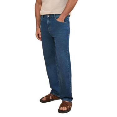 Imagem de Calça Jeans Masculina Lado Avesso Comfort Azul Médio LH21172-Masculino