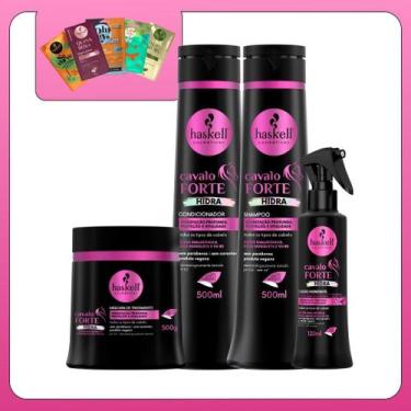 Imagem de Kit Hidratação Capilar Cavalo Forte Hidra Haskell 500ml - Haskell Cosm