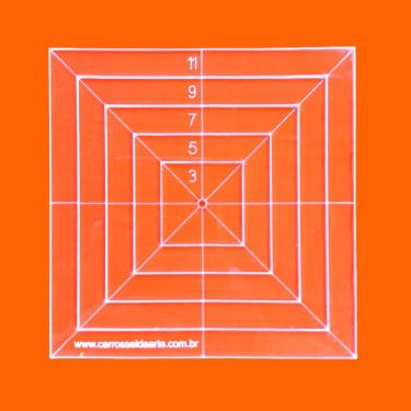 Imagem de Régua Patchwork Quadrado 11cm Cristal