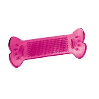 Imagem de Brinquedo Osso Top Bone Flex Rosa Trasparente Para Cães