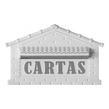 Imagem de Caixa de Correio Modelo Universal Tijolinho Correspondência Casa Fundo