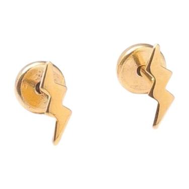 Imagem de Brinco Raio Folheado a Ouro para Bebês e Crianças - Family Collection