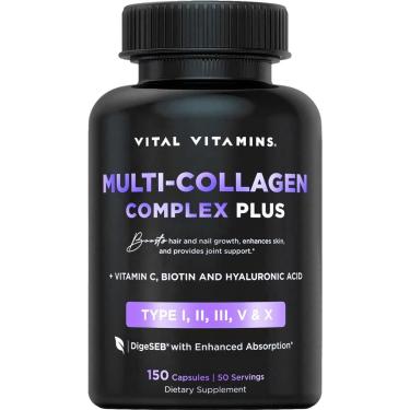 Imagem de Suplemento Vital Vitamins Multi Collagen Plus Para Cabelo E Pele-Unissex