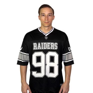 Imagem de Camiseta NFL Jersey Raiders Crosby NF117 - Preta e cinza-Unissex