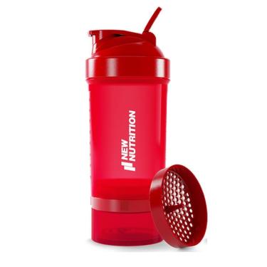 Imagem de Coqueteleira 3 Partes - 500ml Vermelho - NewNutrition-Masculino