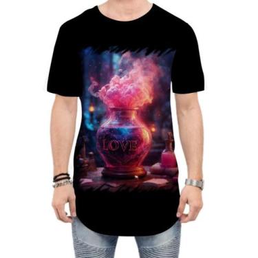 Imagem de Camiseta Longline Poção do Amor Magia 4 - Kasubeck Store®, M