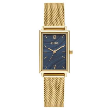 Imagem de Relógio Euro Feminino Ref: Eu2035zat/4a Retangular Mesh Dourado