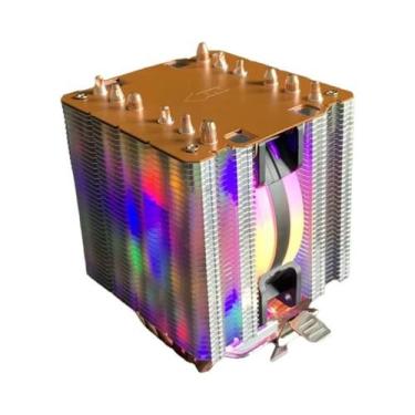 Imagem de Cooler De Ar RGB X99 Para CPU Com 6 Heatpipes Para Intel LGA 1150 1151