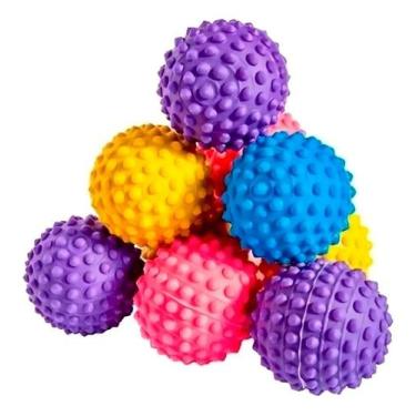 Imagem de Kit 10 Esferas Massage Ball com Cravos PVC Macio Supermedy