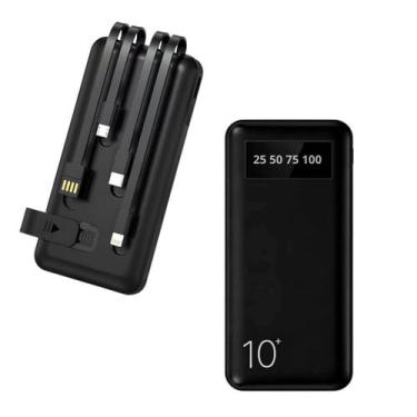 Imagem de Carregador Power Bank 10000mAh com 04 Saídas Visor LED KA-966H - NoBra