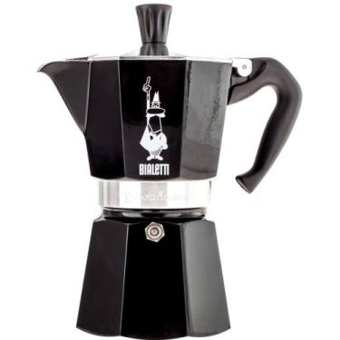 Imagem de Cafeteira Italiana Bialetti Moka Preta 6 Xícaras