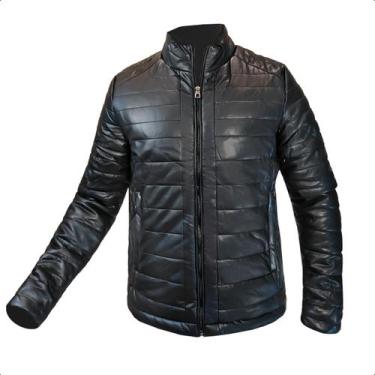 Imagem de Jaqueta Couro Masculina Bobojaco Forrado Impermeável Slim  - Klizz, Jq