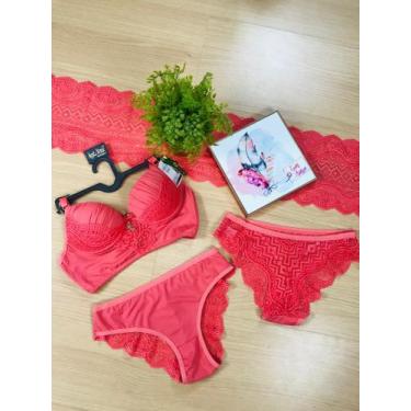 Imagem de Conjunto Eduarda Ref: 186/229 - AGATA MODA INTIMA, Coral, P
