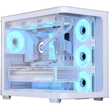 Imagem de Gabinete Gamer P500C Torre Média ATX Vidro Temperado com Fans ARGB Branco Aerocool