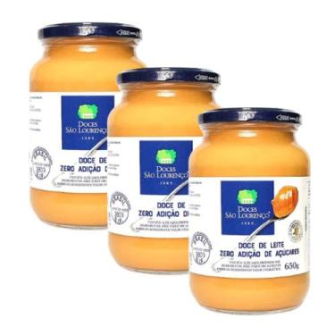 Imagem de Kit 3 Doce de Leite Diet Zero Açúcar 650g São Lourenço
